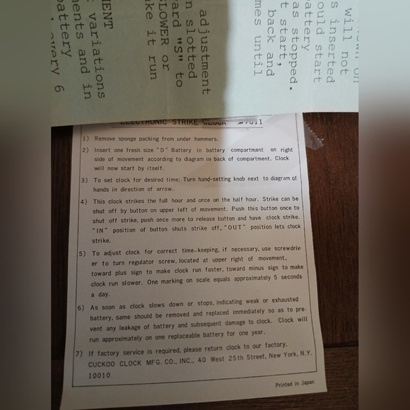 Vintage Linden Wooden Bracket Mantle‎ Quartz Chime Clock - Picture 8 of 9